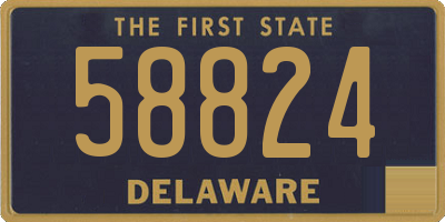 DE license plate 58824