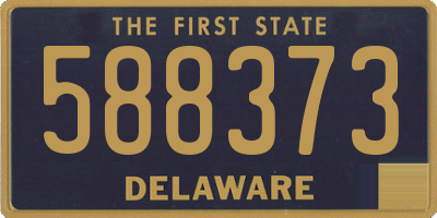 DE license plate 588373