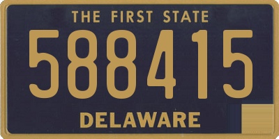 DE license plate 588415
