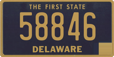 DE license plate 58846