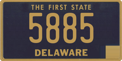 DE license plate 5885