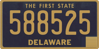 DE license plate 588525