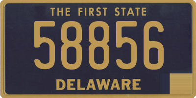 DE license plate 58856