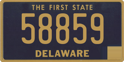 DE license plate 58859