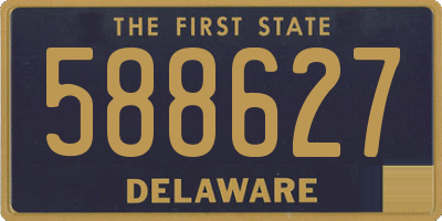 DE license plate 588627