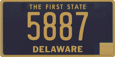 DE license plate 5887