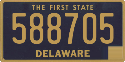 DE license plate 588705