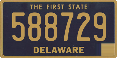 DE license plate 588729