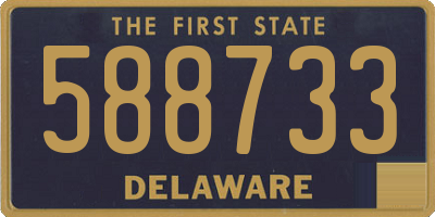DE license plate 588733