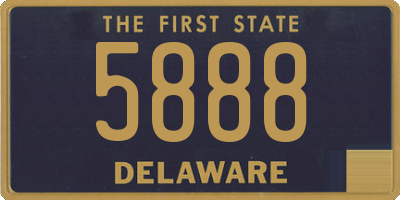 DE license plate 5888