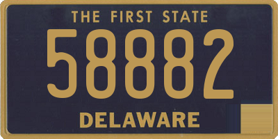 DE license plate 58882