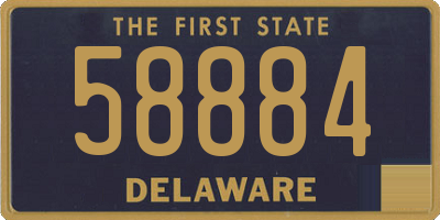 DE license plate 58884