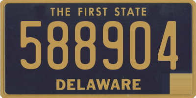 DE license plate 588904