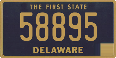 DE license plate 58895