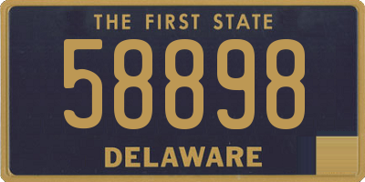 DE license plate 58898