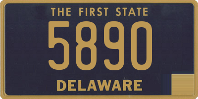 DE license plate 5890