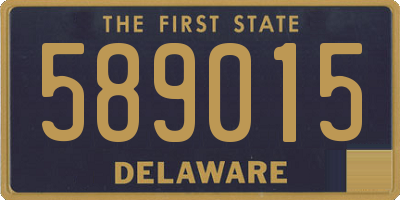 DE license plate 589015
