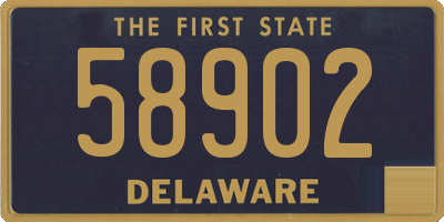 DE license plate 58902