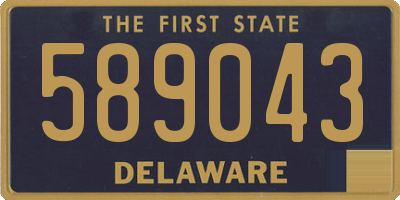 DE license plate 589043
