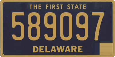 DE license plate 589097
