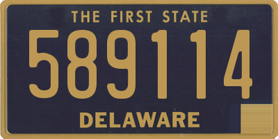 DE license plate 589114