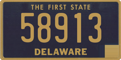 DE license plate 58913