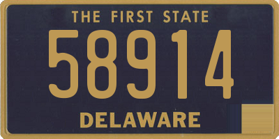 DE license plate 58914