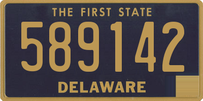 DE license plate 589142