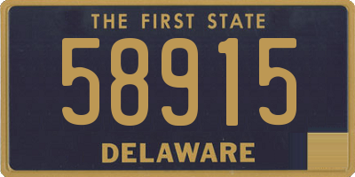 DE license plate 58915