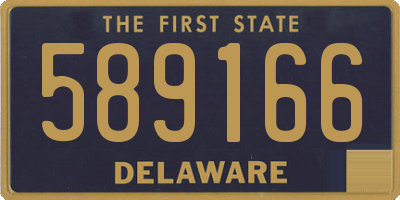 DE license plate 589166