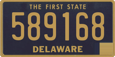 DE license plate 589168