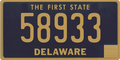 DE license plate 58933