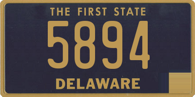 DE license plate 5894