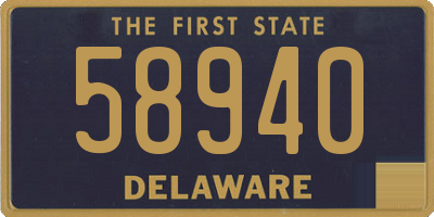 DE license plate 58940