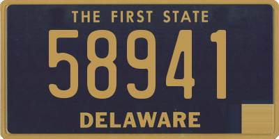 DE license plate 58941