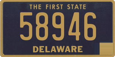 DE license plate 58946