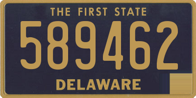 DE license plate 589462