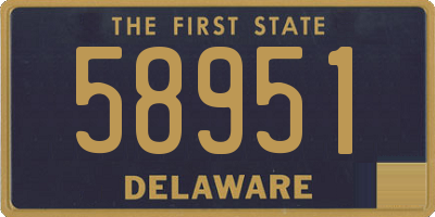 DE license plate 58951