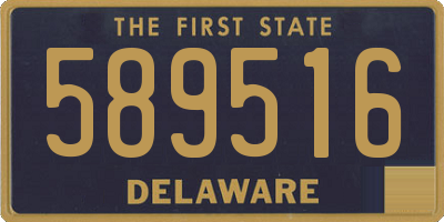 DE license plate 589516