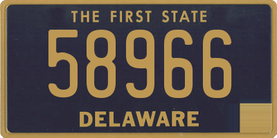 DE license plate 58966