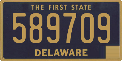 DE license plate 589709