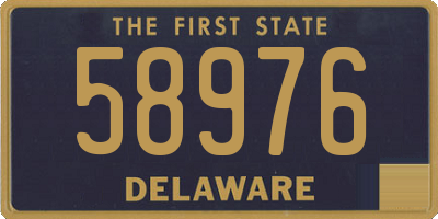 DE license plate 58976