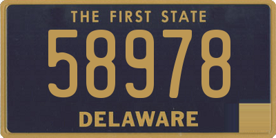 DE license plate 58978