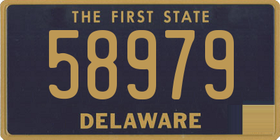 DE license plate 58979