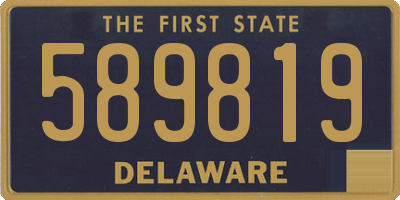DE license plate 589819