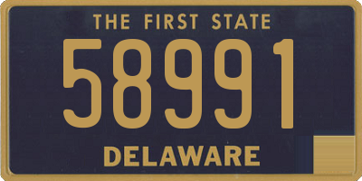 DE license plate 58991