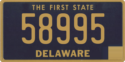 DE license plate 58995