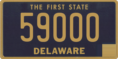 DE license plate 59000