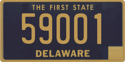 DE license plate 59001