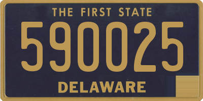 DE license plate 590025